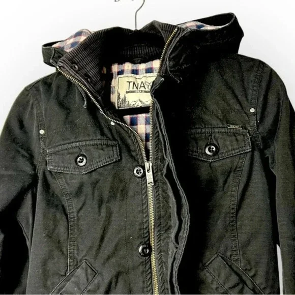 TNA Black Maverick Zip Up Jacket S - Picture 4 of 6